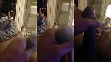 Goonette playing in bed.