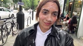 Outdoor facial walk of shame - Artemis Carmona