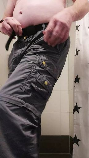 In the shower