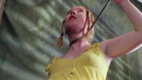 Blonde teen in the bondage video