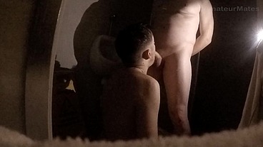 Wordless Temptation: an older guy gets fulfilled by an amateur twink at the Urinal