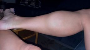POV Night Time Leg Crossing Muscle Worship