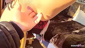 Camping Girl Caught Stranger Jerk And Let Him Fuck Her Tight Pussy