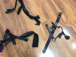 Leather Self-slavery in My Much loved Vagina-ideal Position Begging to Be Used