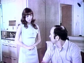 Dark head slutty wifey pleads her strict hubby to suck his penis at kitchen