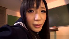 Tsukushi Osawa nice Asian teen 18+ gives great foot job