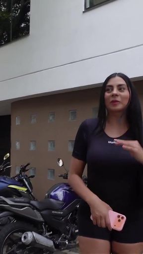 I fulfill my bet by a virgin empanada seller   Clip 1