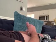 Cumming on the Couch - DILF Jerking Off
