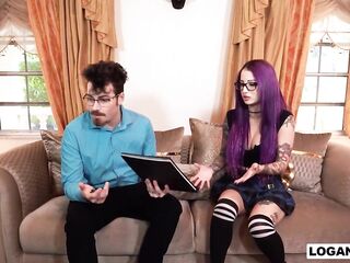 Hawt Pupil Valerica Steele has to Squirt on Her Professor for a Wonderful Grade - Logan Xander -