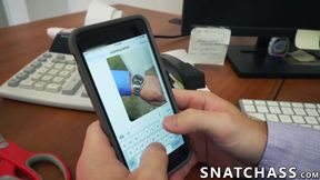 POV anal ass destruction with a hot young office stud