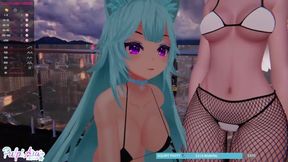 Chicas Vtubers se tocan en vivo hasta quedar con el coño cremoso ???? | Pulpi x Moomochi - CH 12/02/22