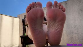 Priscila Sweaty Feet - Wrinkled Soles - HD MP4