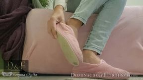 Ghalia's JOI punishing you with the slipper