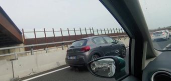 after a day at the beach on the highway I have to pee.