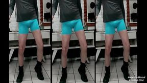 ALEJANDRO MISTRAL hombre maduro gusta de las trusas de nailon para marcar su paquete. Segunda parte