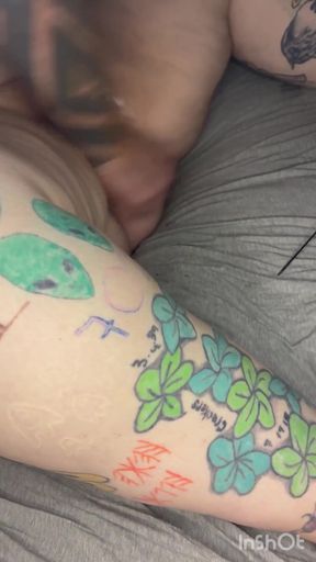 BBW Takes on Big Dildo