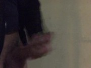 PISSING & JERKING OFF in the Block of Flats