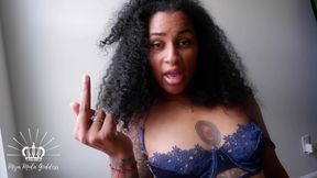 Talk to the Hand Middle Finger Loser Symbol