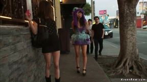 ”Japanese slave ravaged in public”