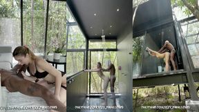 izzy swallows 30 min non stop glass house sextape porn video