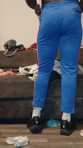 Pokey  booty crossdresser doing his wife duties