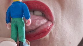 I'll play with your tiny body in my mouth till you cum and then I'll swallow you 4 M