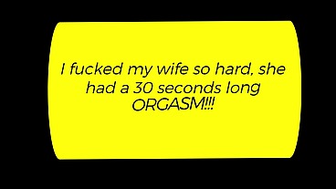 Mutual Orgasm with my busty wife while spreading her legs wide open