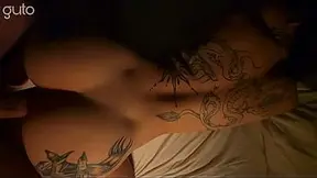 Tattooed Latina gets pounded all night long