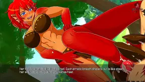 Ebony Goddess indulges in Sensual Foot Worship in Hot Anime Monster Tale