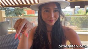 Asian Trans Jerks Off on a Sunny Balcony &amp; Licks Her Own Cum