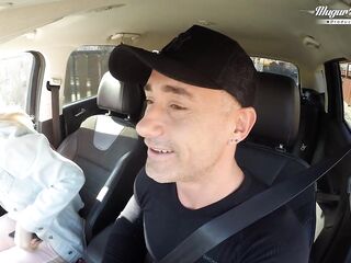 Behind The Scenes Of Sharon White anal fucked and creampied in the forest