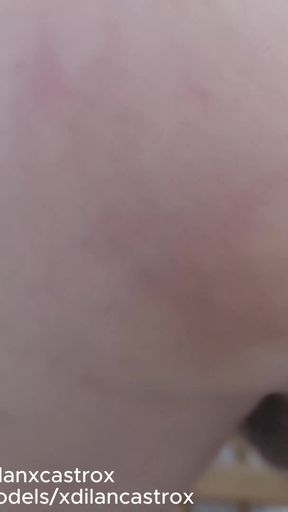 Jaw-dropping moment from &quot;Submissive twink in skirt gets fucked bareback by her dominant male creampie&quot;