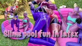 Slime pool fun in latex