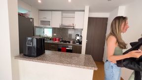 I have sex in the kitchen with my boss's whore