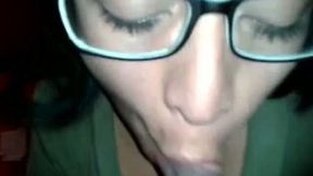 My four eyed GF is a nympho and she drains my balls on a daily basis