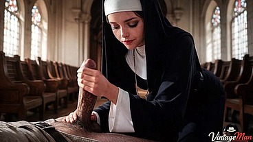 Nun forgot to pray in front of priest and was harshly punished[AI]