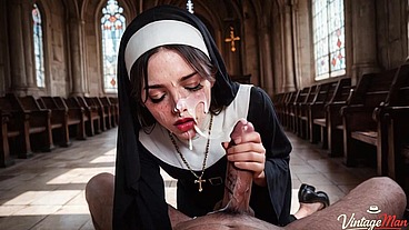 Nun forgot to pray in front of priest and was harshly punished[AI]