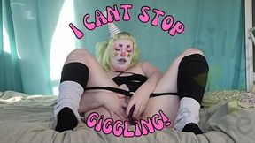 Silly Clown Giggles while Masturbating
