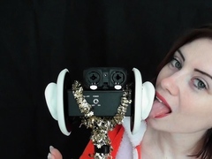 Jodie Marie ASMR Mrs Claus Ear licking &amp; Kisses Video