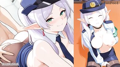 Frieren as a filthy cop takes a scorching deep throat you won’t forget