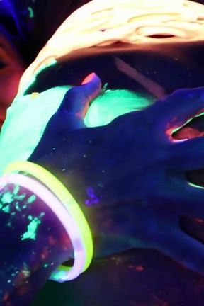 Black-light rainy night with Abigal Mac &amp; Ava Addams