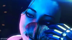 Miranda Lawson Dominates gangbang with Busty blowjob creampie sex - Mass Effect hentaiporn