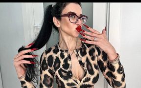 Red Long Sharp Nails and Handjobs