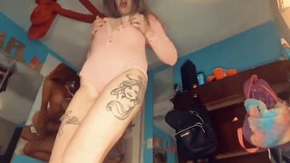 Having Fun with myself till I squirt all over my onsie