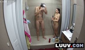 luuv.  xaner and grossy shower together. she has great tits