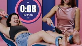 Thick Busty Alice Peachy Tickling Fetish - Extreme Feet And Body Tickles With Sabina