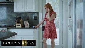Tempting Encounters: Redhead MILF Captivates Her Husband's Nephew - A Steamy Adventure with Penny Pax and Lucas Frost