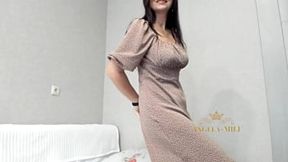 MILF with breasts with big areolas and hairy pussy