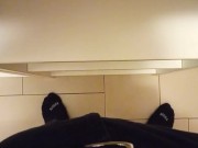 BIG COCK REVEAL AT WORK. Quiet because they can ear me 🥵