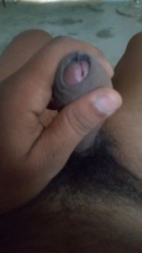 Masturbating my hot cock